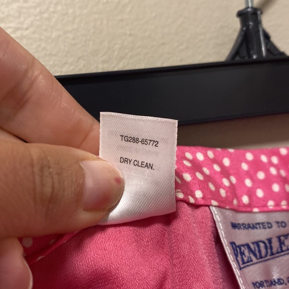 Pendleton Vintage Pink & White Polka Dot Skirt & Short Sleeve Blouse Set - Picture 12 of 15